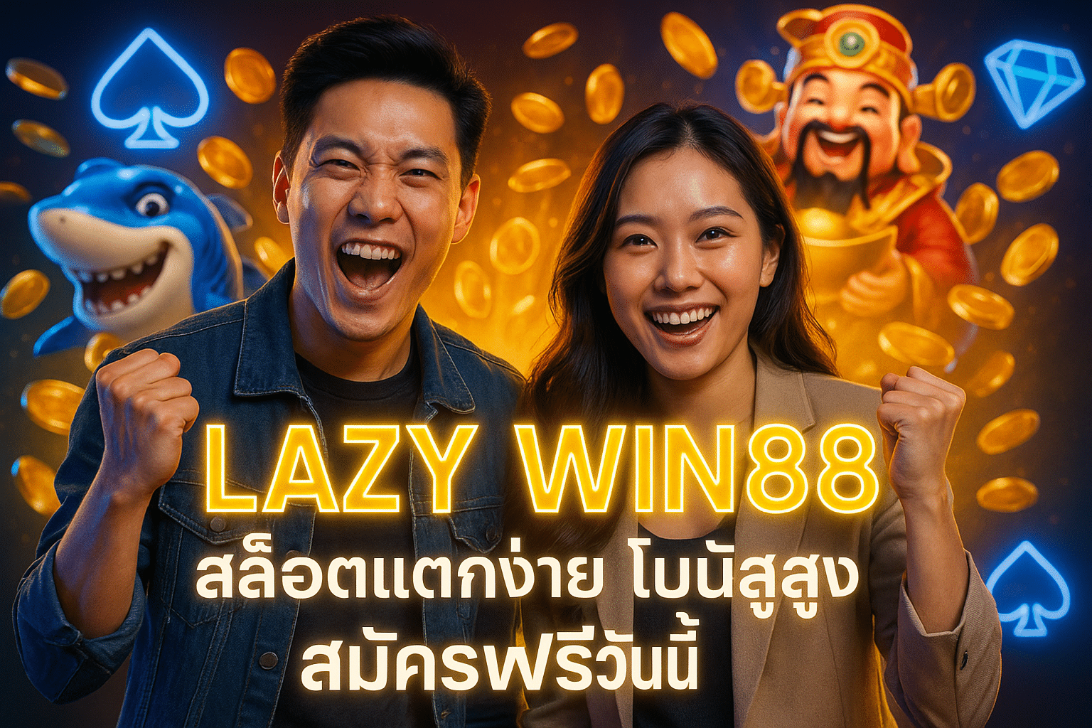 LAZY WIN88 สล็อตแตกง่าย โบนัสสูง สมัครฟรีวันนี้